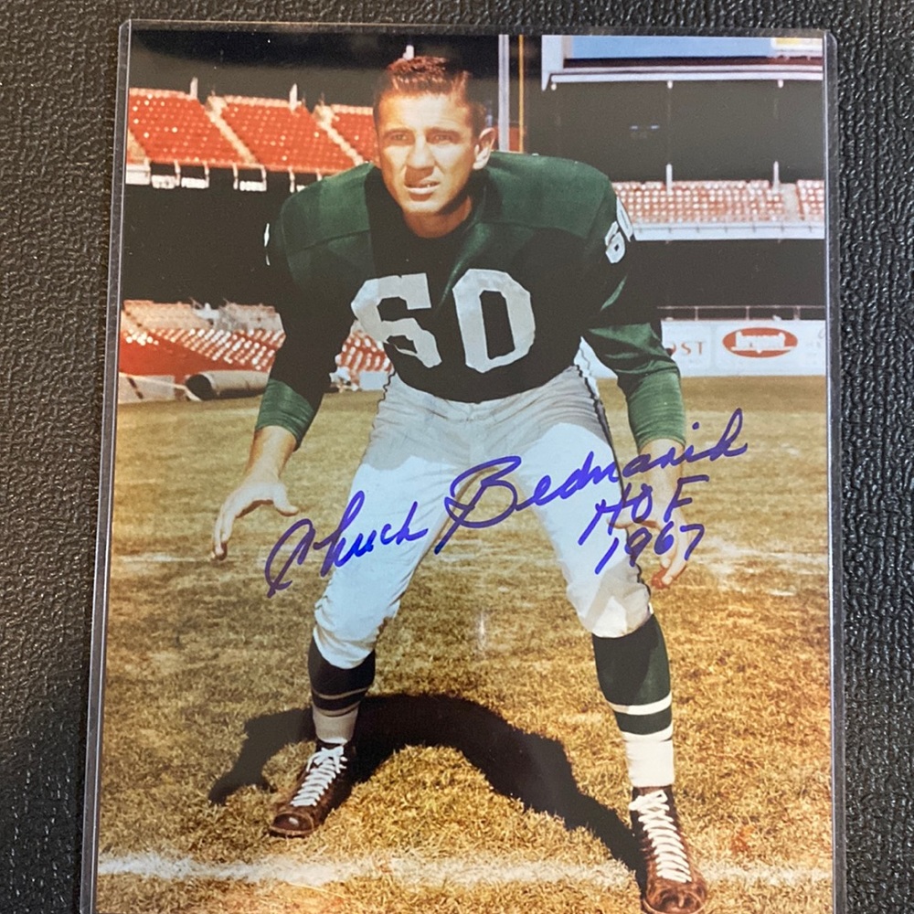 Chuck Bednarik autograph